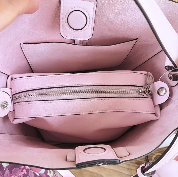 *Rare* Steve Madden Pink Frost Bucket Bag With Matching Wallet - Picture 8 of 11